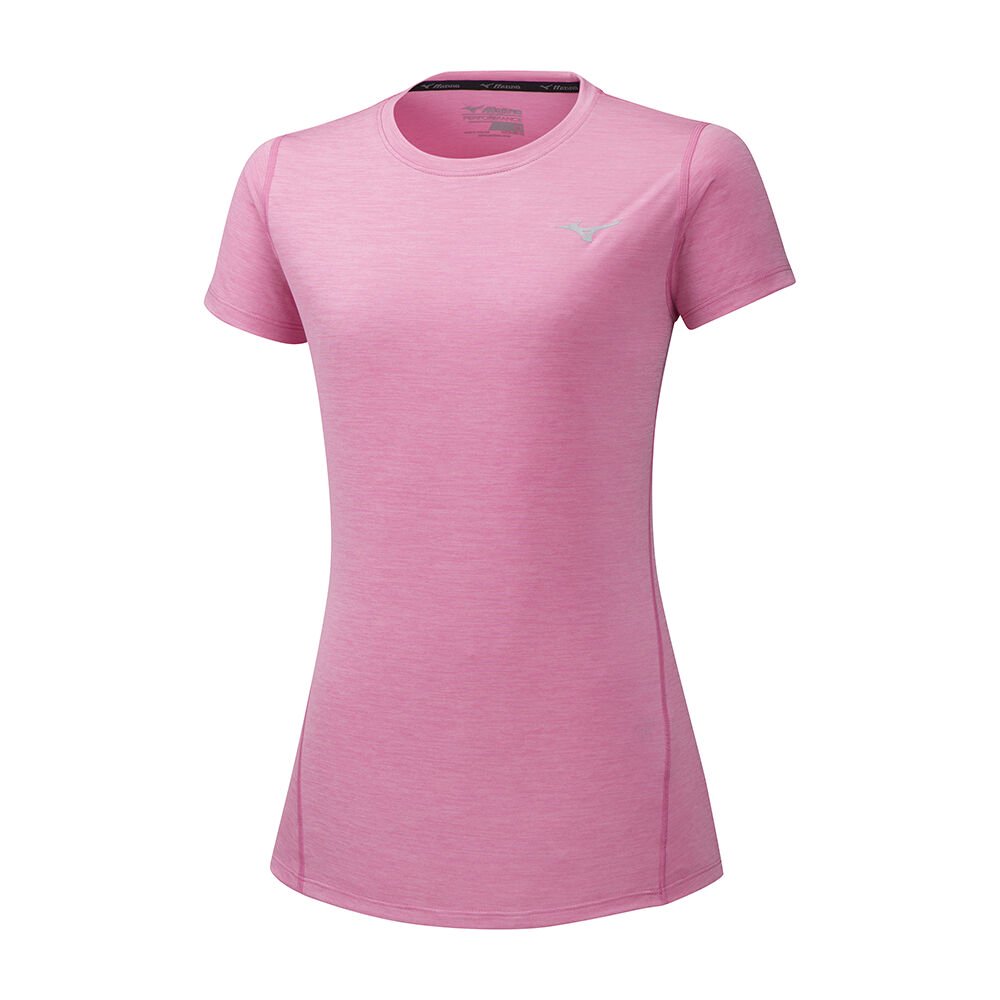 Mizuno Women's T-Shirts Impulse Core Pink - FOLPWZC-69